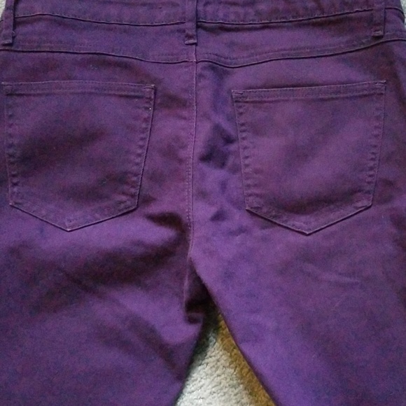 Forever 21 Skinny Jeans in Dark Purple - Picture 6 of 6